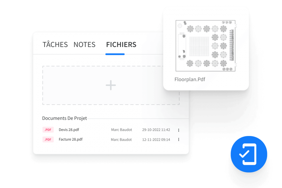 Accédez aux documents de projet où que vous soyez