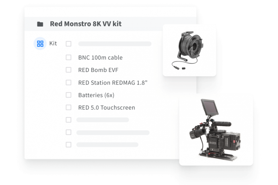 Administrar equipos de cámara y flypacks