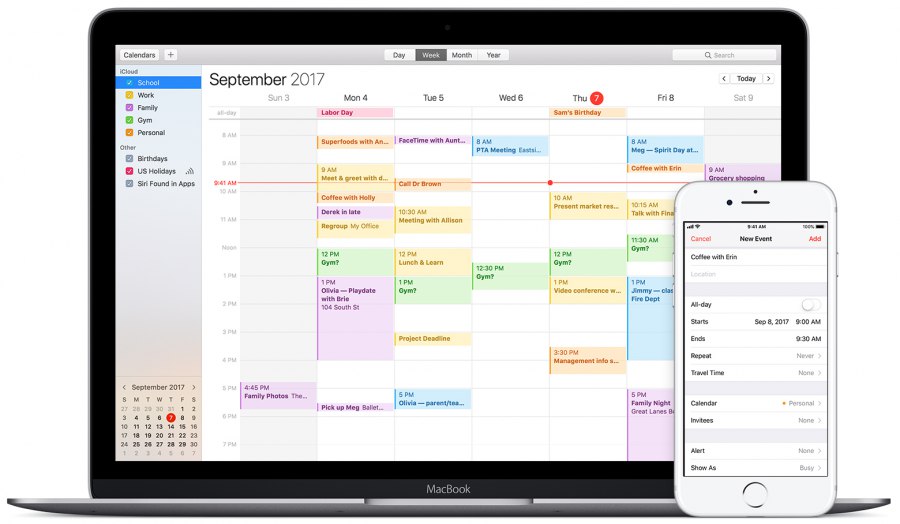 Apple Calendar Screenshot