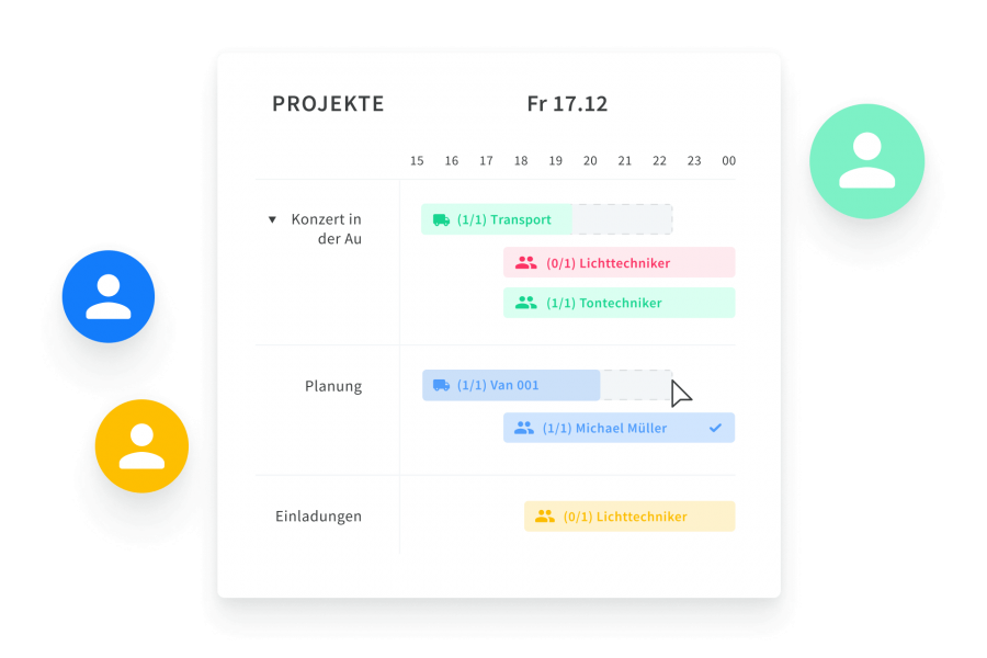 Arbeite mit mehreren Personen an der selben Planung