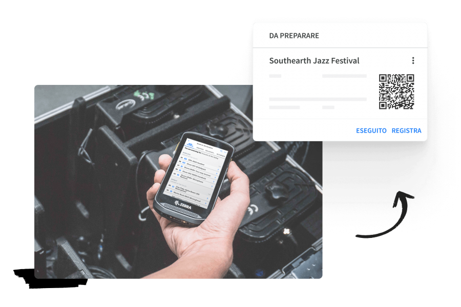 Book and return equipment from multiple locations to events-IT