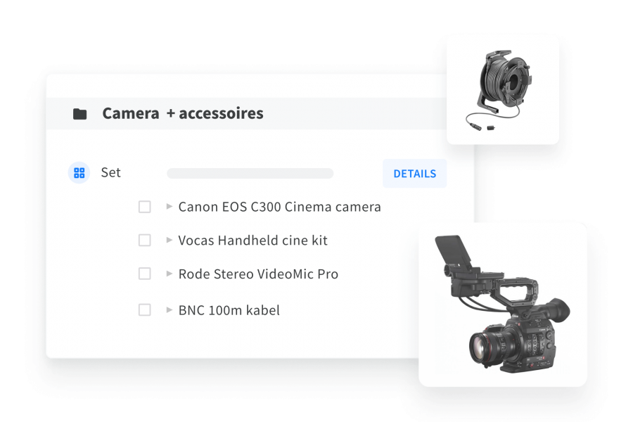 bundel materiaal samen