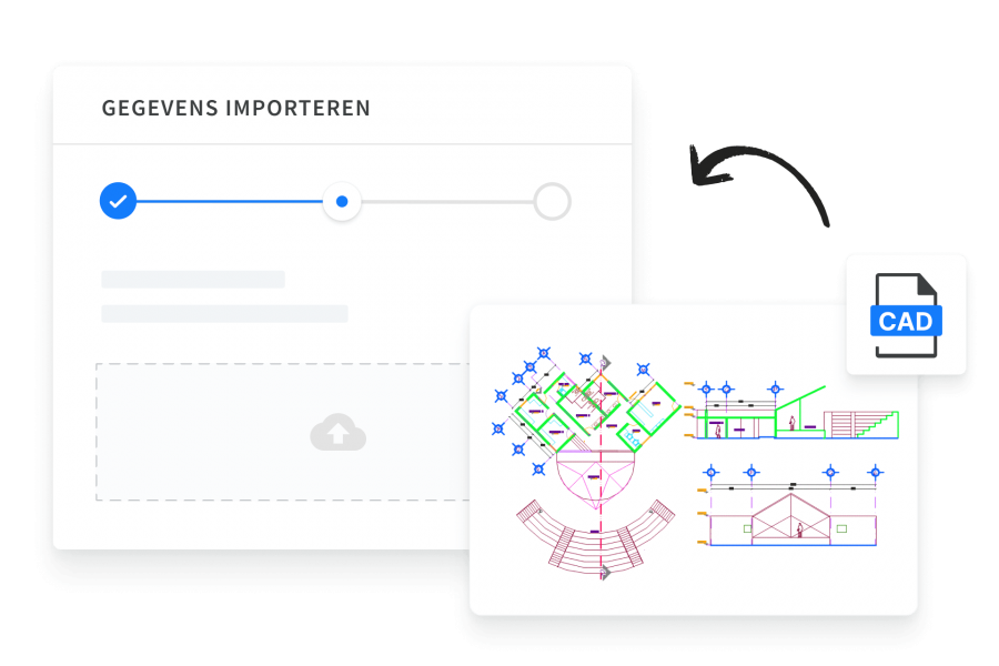 CAD-ontwerpen importeren in projecten