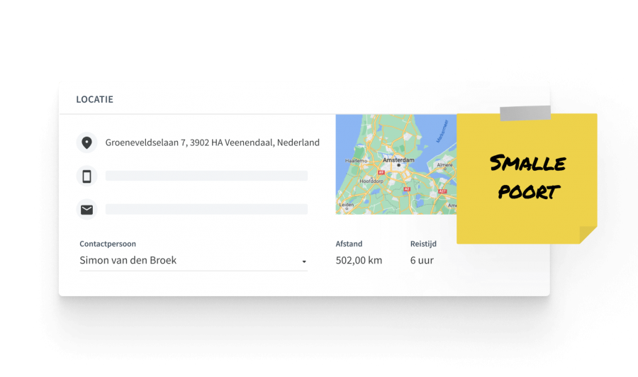Communiceer belangrijke locatiegegevens