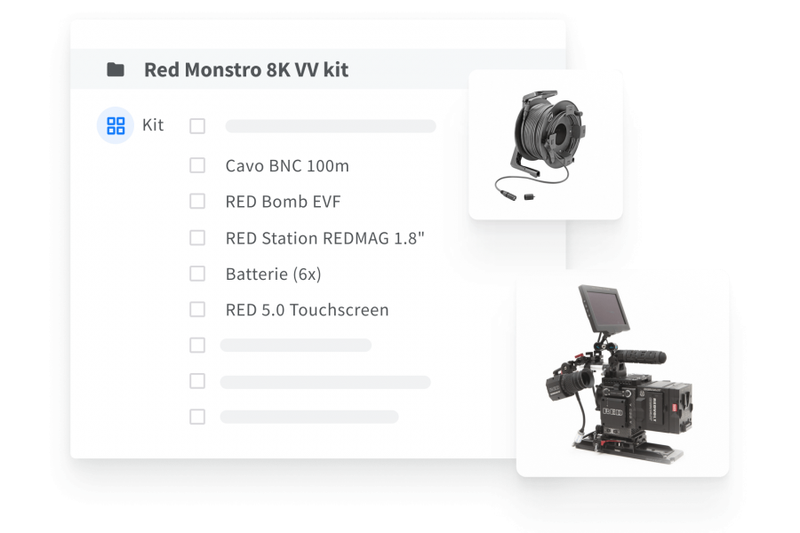 Gruppi di attrezzatura e flypack