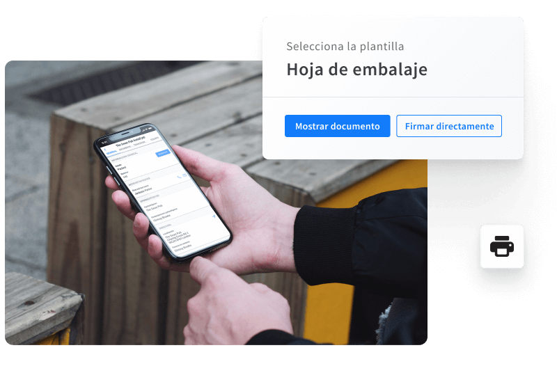 On the go document creation and signing-ES
