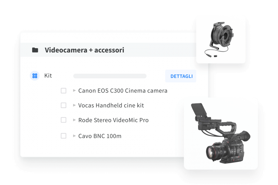 Raggruppa il materiale