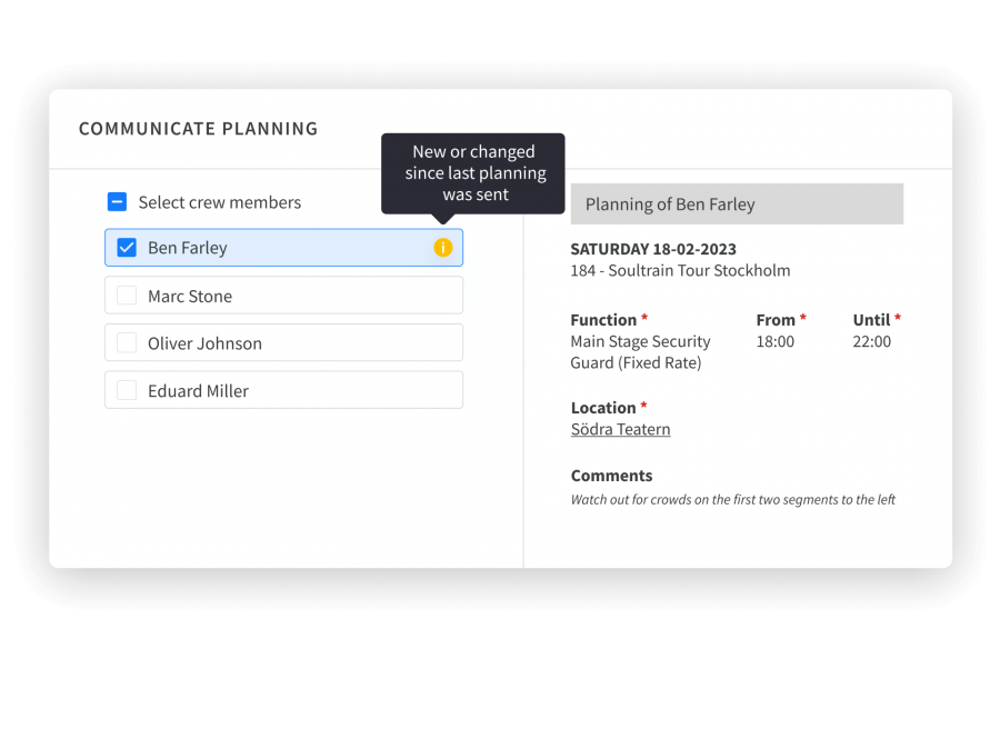 up-to-date last minute changes