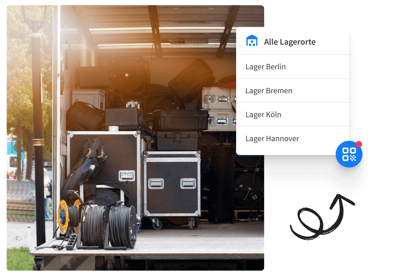 Multiple warehouse management software-DE