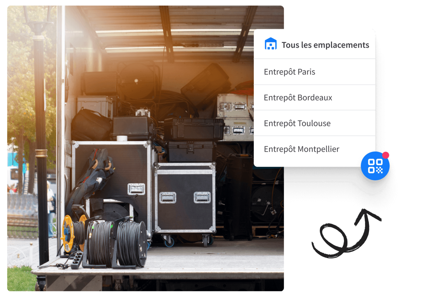 Multiple warehouse management software-FR
