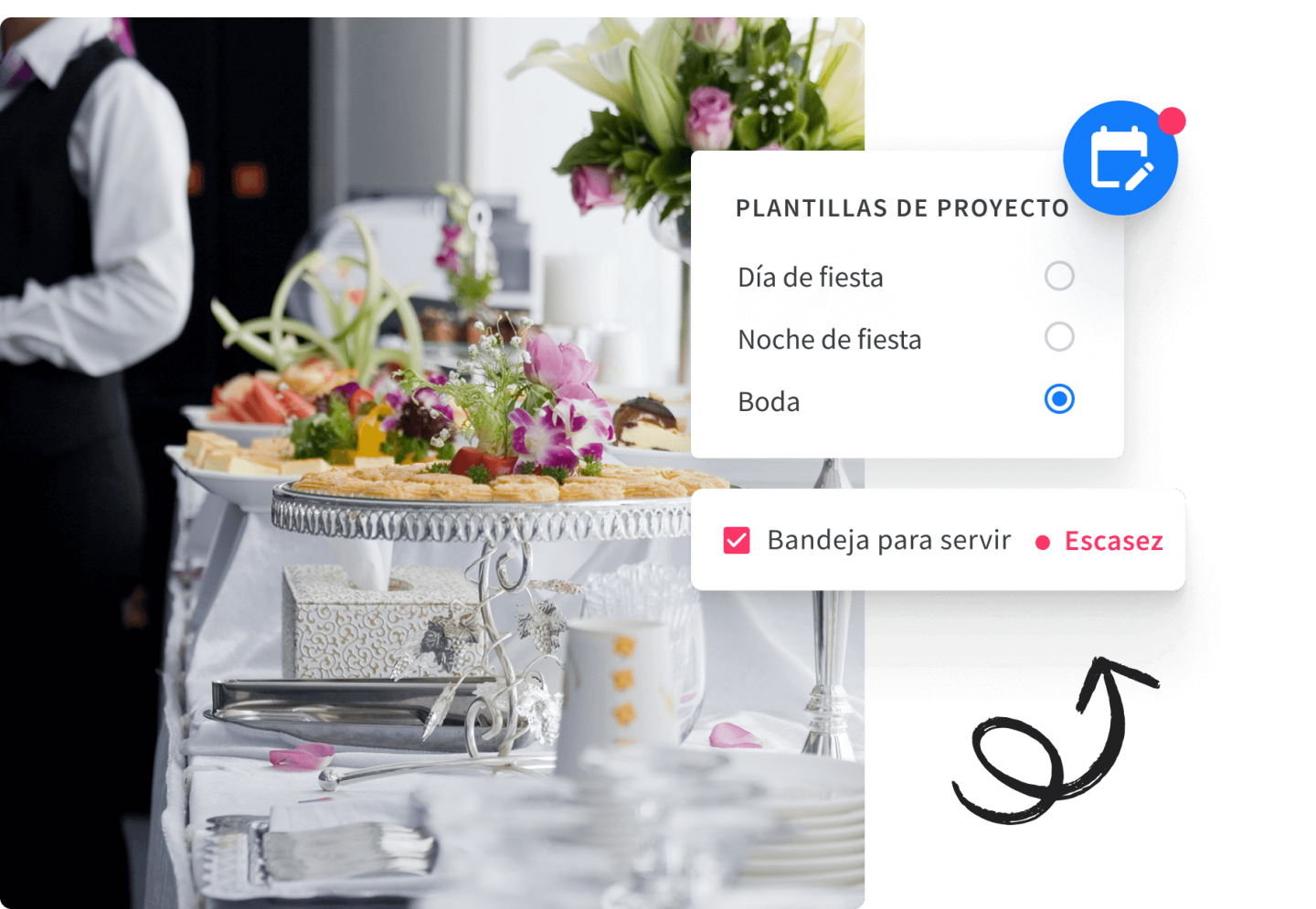 Software de gestión de fiestas y catering